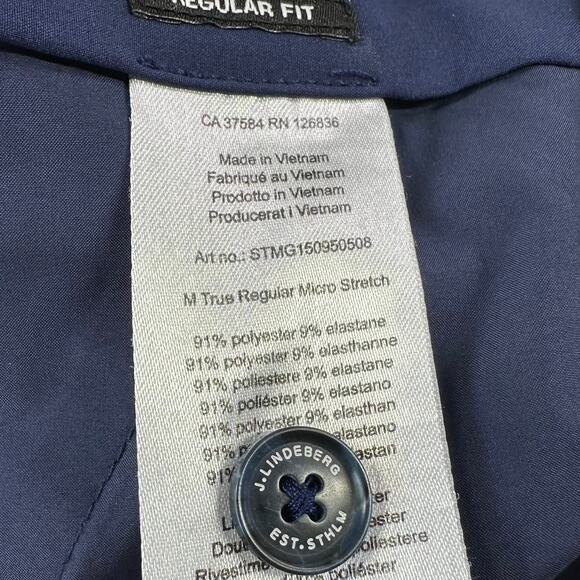 J Lindeberg Shorts Mens 33 Blue True Regular Micro Stretch Golf Performance Tech - Picture 4 of 13